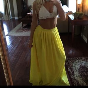 Bright Yellow Beach Skirt